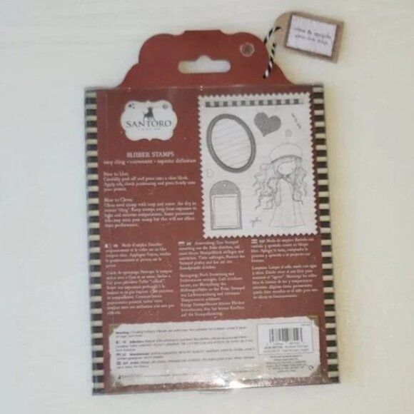 Santoro London Gorjuss Girl Rubber Stamps The Winter's Night 9 pieces - Picture 2 of 3